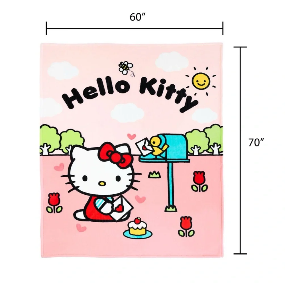 New hello kitty blanket valentines theme